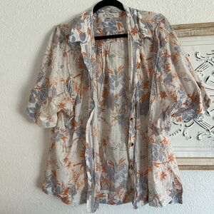 $5 Sale 🍒 We the Free Tropical Cotton Button Down Shirt